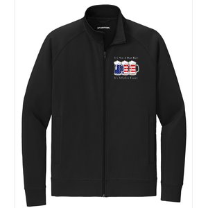 It's Not A Dad Bod It's A Father Figure Beer 4th of july Stretch Full-Zip Cadet Jacket