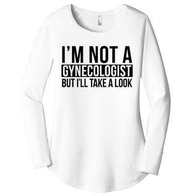 Im Not A Gynecologist But Ill Take A Look Funny Women's Perfect Tri Tunic Long Sleeve Shirt