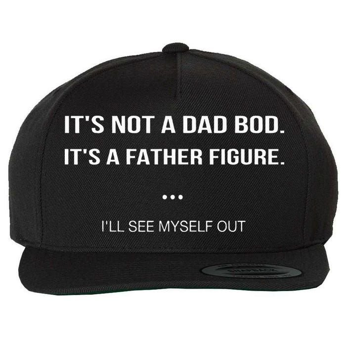 Its Not A Dad Bod Its A Father Figure Ill See Myself Out Wool Snapback Cap