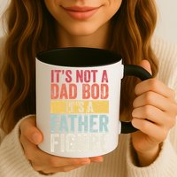 Its Not A Dad Bod Its A Father Figure Funny Retro Vintage Mug