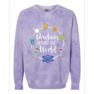 I Ng Around The World Funny Gift Colorblast Crewneck Sweatshirt