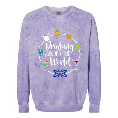 I Ng Around The World Funny Gift Colorblast Crewneck Sweatshirt