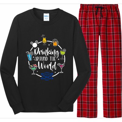 I Ng Around The World Funny Gift Long Sleeve Pajama Set