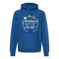 I Ng Around The World Funny Gift Premium Hoodie