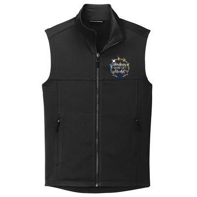 I Ng Around The World Funny Gift Collective Smooth Fleece Vest