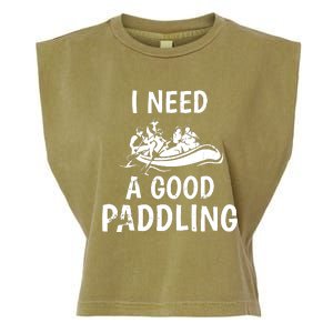 I Need A Good Paddling Garment-Dyed Women's Muscle Tee