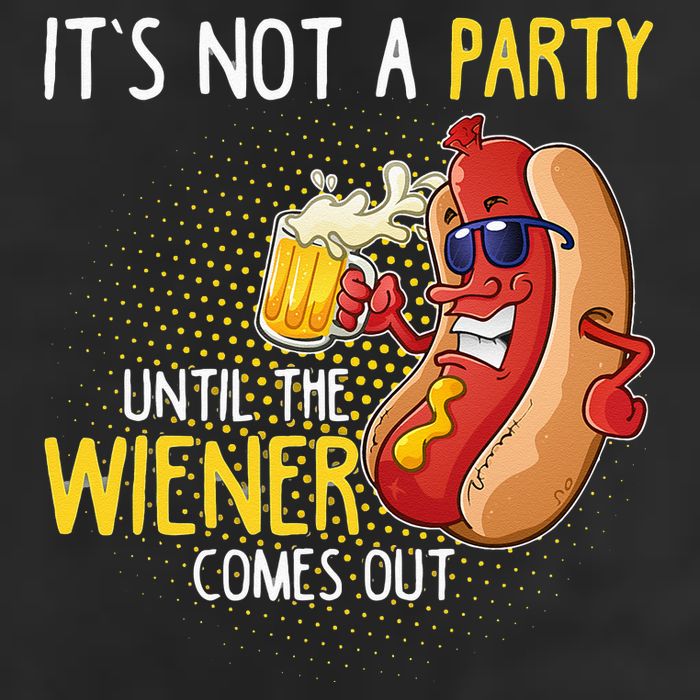 Its Not A Party Until The Weiner Comes Out Cool Comfort Performance Bucket Hat