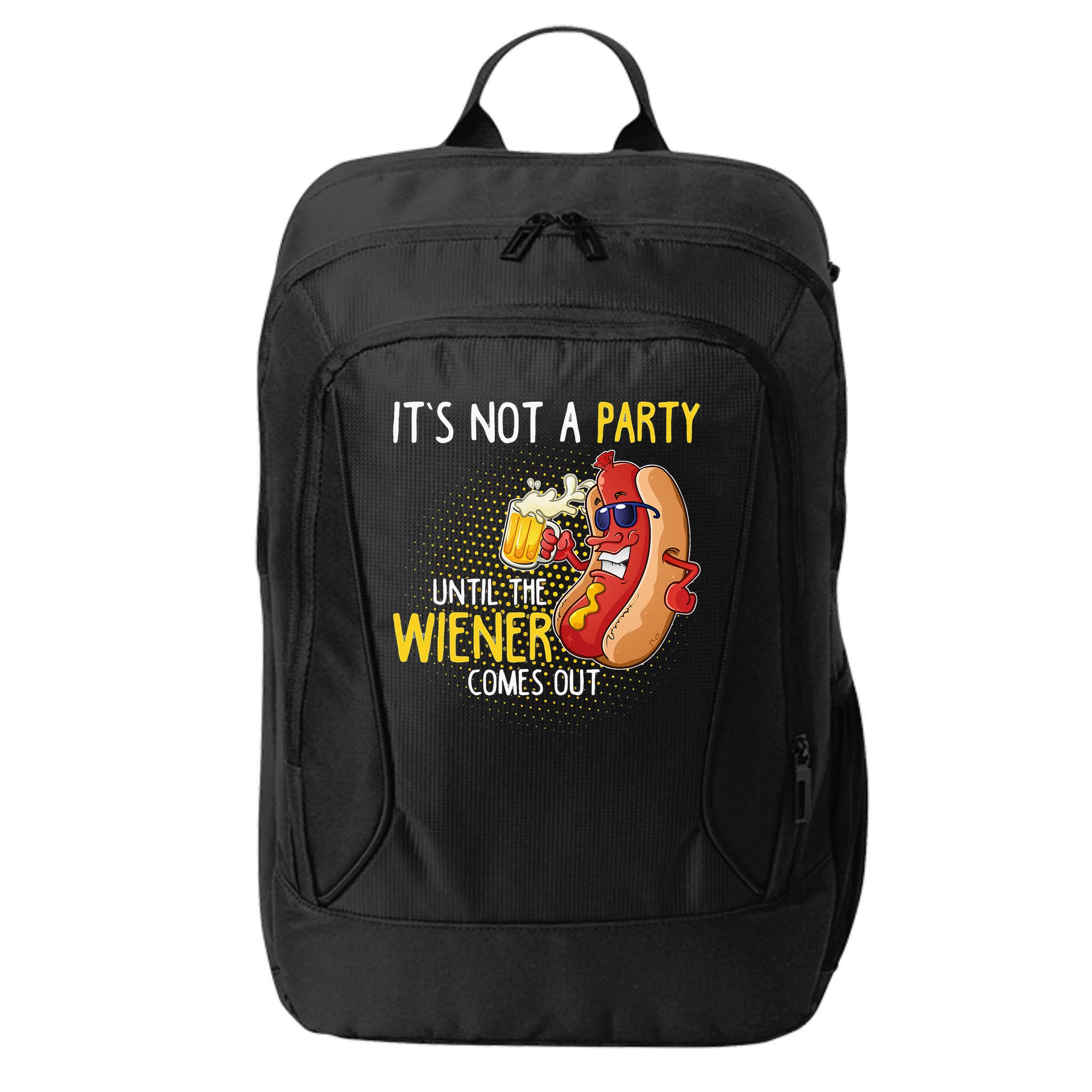 Its Not A Party Until The Weiner Comes Out City Backpack