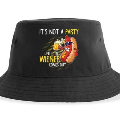 Its Not A Party Until The Weiner Comes Out Sustainable Bucket Hat