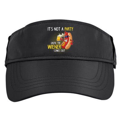 Its Not A Party Until The Weiner Comes Out Adult Drive Performance Visor