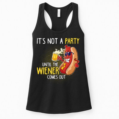 Its Not A Party Until The Weiner Comes Out Womens Tank Top