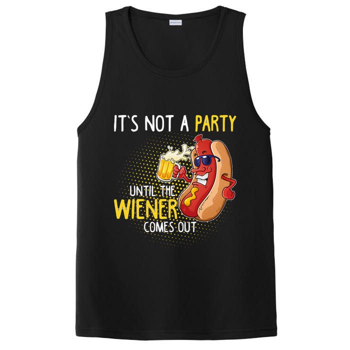 Its Not A Party Until The Weiner Comes Out PosiCharge Competitor Tank