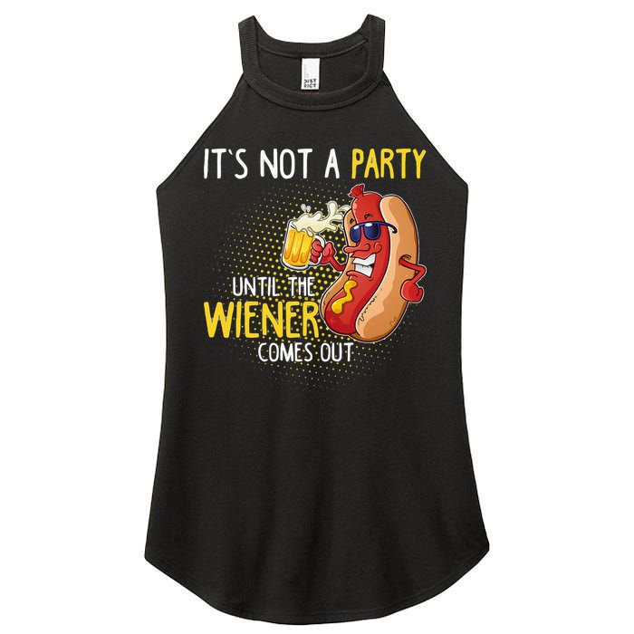 Its Not A Party Until The Weiner Comes Out Women's Perfect Tri Rocker Tank