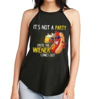 Its Not A Party Until The Weiner Comes Out Women's Perfect Tri Rocker Tank