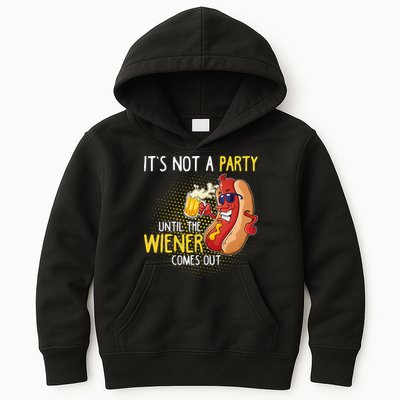 Its Not A Party Until The Weiner Comes Out Kids Hoodie