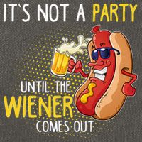 Its Not A Party Until The Weiner Comes Out Cotton Canvas Backpack