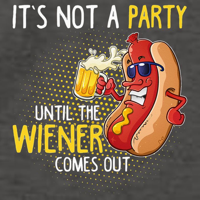 Its Not A Party Until The Weiner Comes Out Vector Backpack