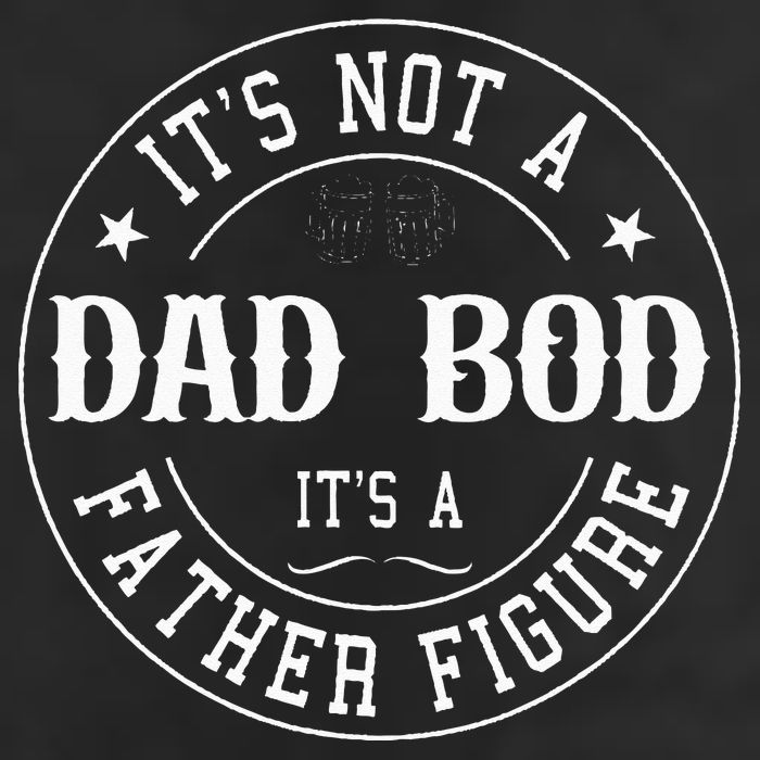 It's Not A Dad Bod It's A Father Figure Fathers Day Funny Microfiber Hand Towel