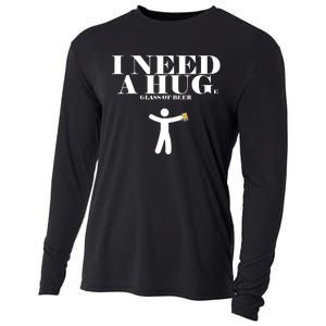 I Need A Huge Glass Of Beer - Funny Drinking Tee Cooling Performance Long Sleeve Crew