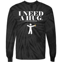 I Need A Huge Glass Of Beer - Funny Drinking Tee Tie-Dye Long Sleeve Shirt