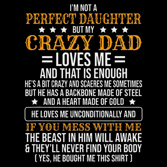 I'm Not A Perfect Daughter But My Crazy Dad Loves Me Sustainable Beanie