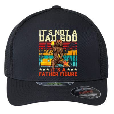 Its Not A Dad Bod Its Father Figure Funny Bear Beer Lovers Flexfit Unipanel Trucker Cap