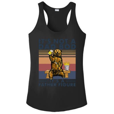 Its Not A Dad Bod Its A Father Figure Bear Drinking Beer Ladies PosiCharge Competitor Racerback Tank