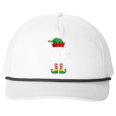 IM Not An Elf Im Just Short Funny Christmas Matching Family Snapback Five-Panel Rope Hat