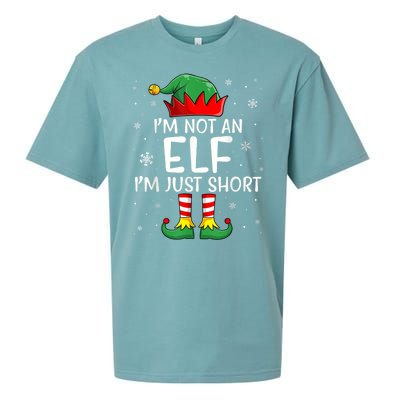 IM Not An Elf Im Just Short Funny Christmas Matching Family Sueded Cloud Jersey T-Shirt