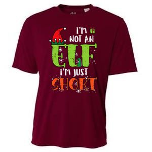 Im Not An Elf Just Short Funny Christmas Xmas Cooling Performance Crew T-Shirt