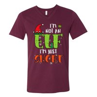 Im Not An Elf Just Short Funny Christmas Xmas V-Neck T-Shirt