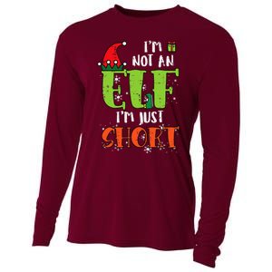 Im Not An Elf Just Short Funny Christmas Xmas Cooling Performance Long Sleeve Crew