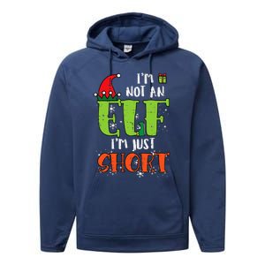 Im Not An Elf Just Short Funny Christmas Xmas Performance Fleece Hoodie