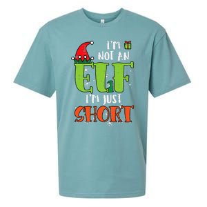 Im Not An Elf Just Short Funny Christmas Xmas Sueded Cloud Jersey T-Shirt