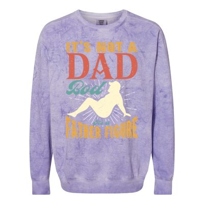 ItS Not A Dad Bod ItS A Father Figure Gift Colorblast Crewneck Sweatshirt