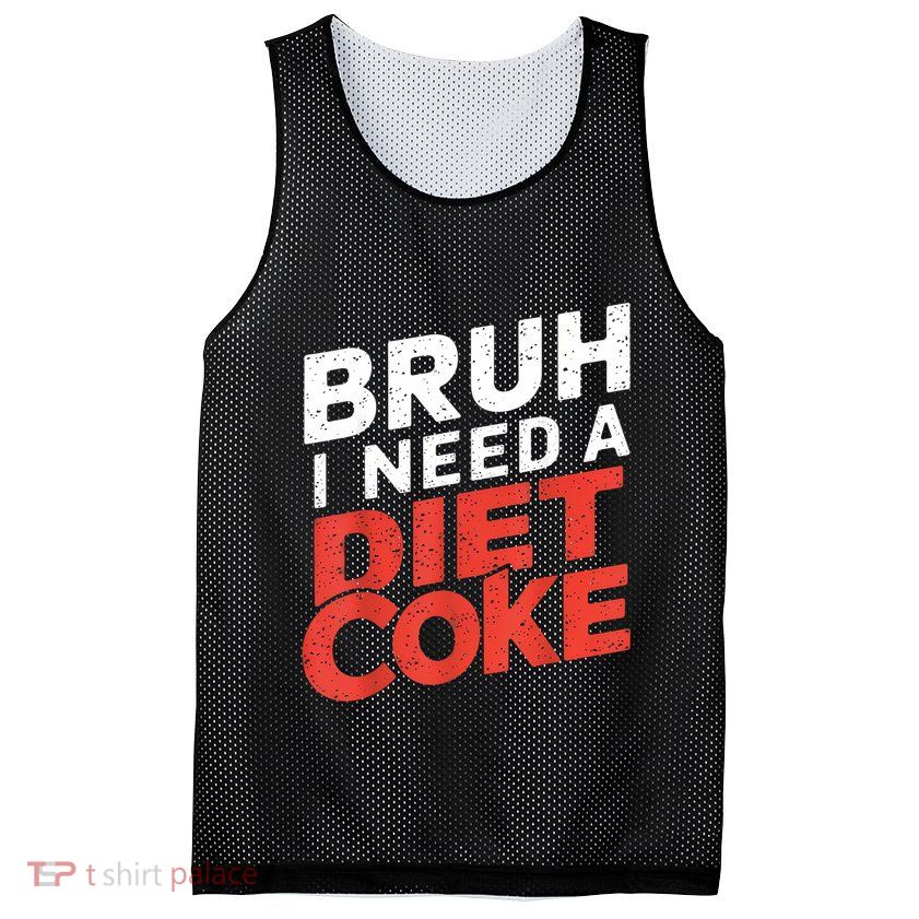 I Need A Diet Cans Diet Caffeine Free Diet Mesh Reversible Basketball Jersey Tank