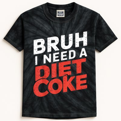 I Need A Diet Cans Diet Caffeine Free Diet Kids Tie-Dye T-Shirt