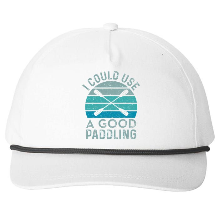 I Need A Good Paddling Funny Kayak Kayaking Snapback Five-Panel Rope Hat