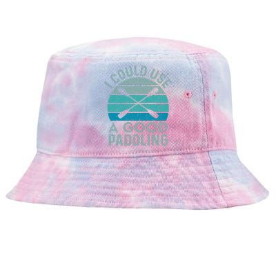 I Need A Good Paddling Funny Kayak Kayaking Tie-Dyed Bucket Hat