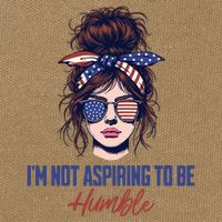 IM Not Aspiring To Be Humble Cotton Canvas Backpack
