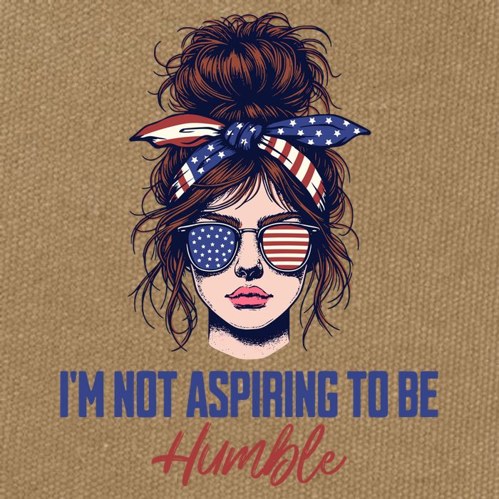 IM Not Aspiring To Be Humble Cotton Canvas Backpack