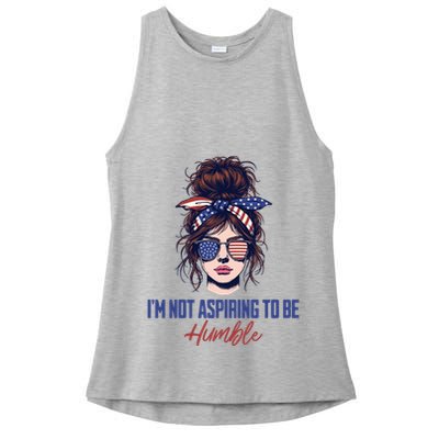 IM Not Aspiring To Be Humble Ladies PosiCharge Tri-Blend Wicking Tank