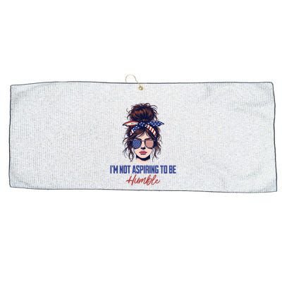 IM Not Aspiring To Be Humble Large Microfiber Waffle Golf Towel