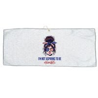 IM Not Aspiring To Be Humble Large Microfiber Waffle Golf Towel