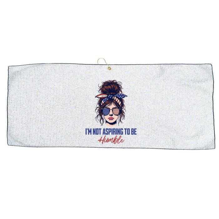 IM Not Aspiring To Be Humble Large Microfiber Waffle Golf Towel