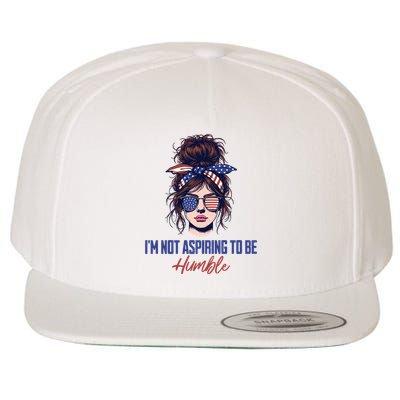 IM Not Aspiring To Be Humble Wool Snapback Cap