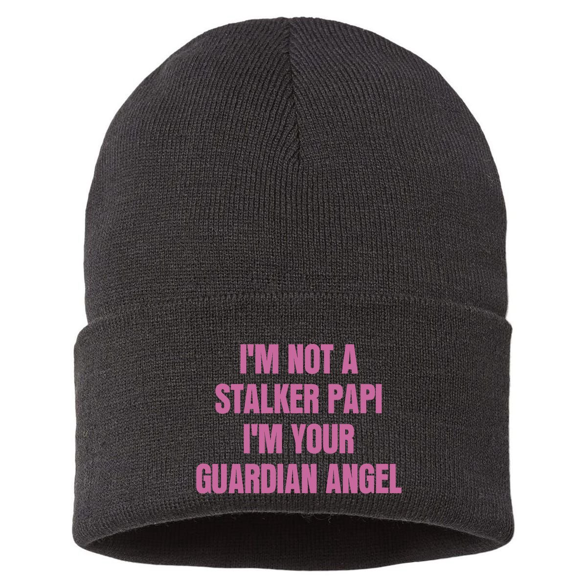 I’M Not A Stalker Papi I’M Your Guardian Angel Sustainable Knit Beanie