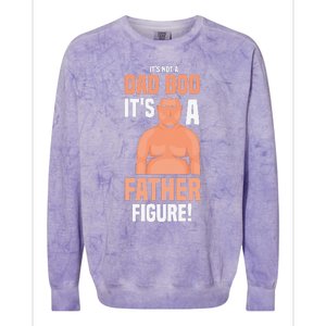 Its Not A Dad Bod Its A Father Figure Daddy Fathers Day Gift Colorblast Crewneck Sweatshirt