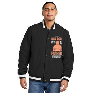 Its Not A Dad Bod Its A Father Figure Daddy Fathers Day Gift Insulated Varsity Jacket