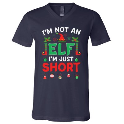 Im Not An Elf Just Short Funny Christmas Xmas V-Neck T-Shirt